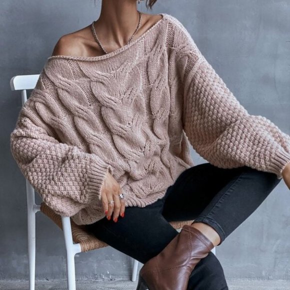 CASUAL DOLLZ  Cable Knit Sweater - Picture 2 of 7